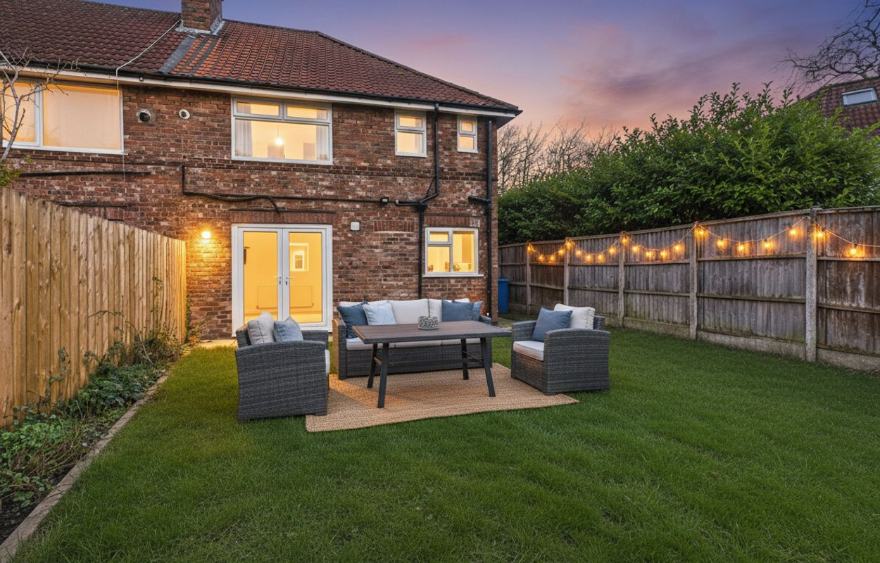 Completed Prime Set property with a landscaped rear garden